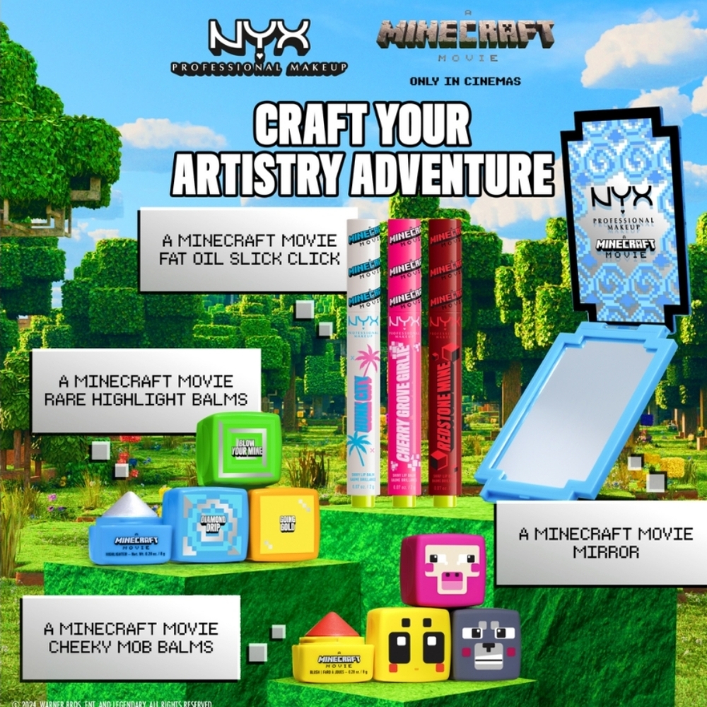 NYX LIMITED EDITION A MINECRAFT MOVIE CHEEKY MOB BLUSH BALM. - Picture 7 of 10
